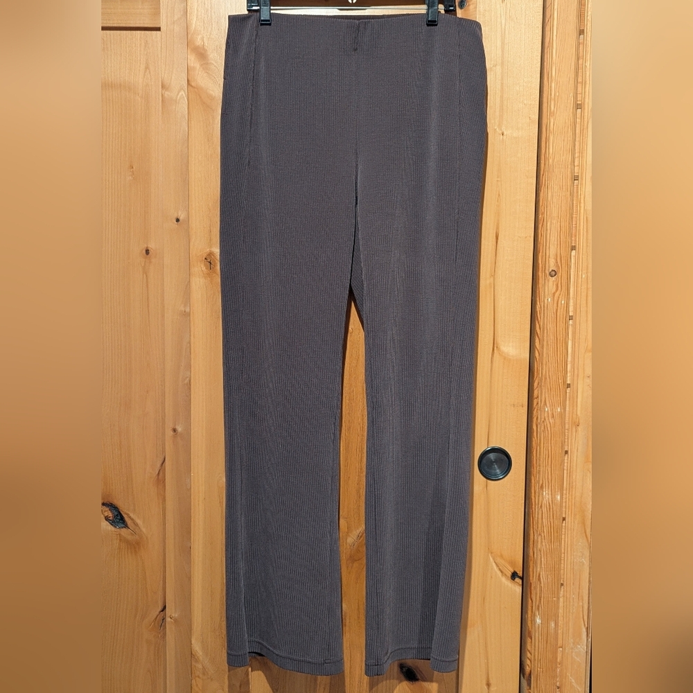 Lululemon Ribbed Bootcut Pants Size 14 Brown Espresso High Rise Flare Leggings